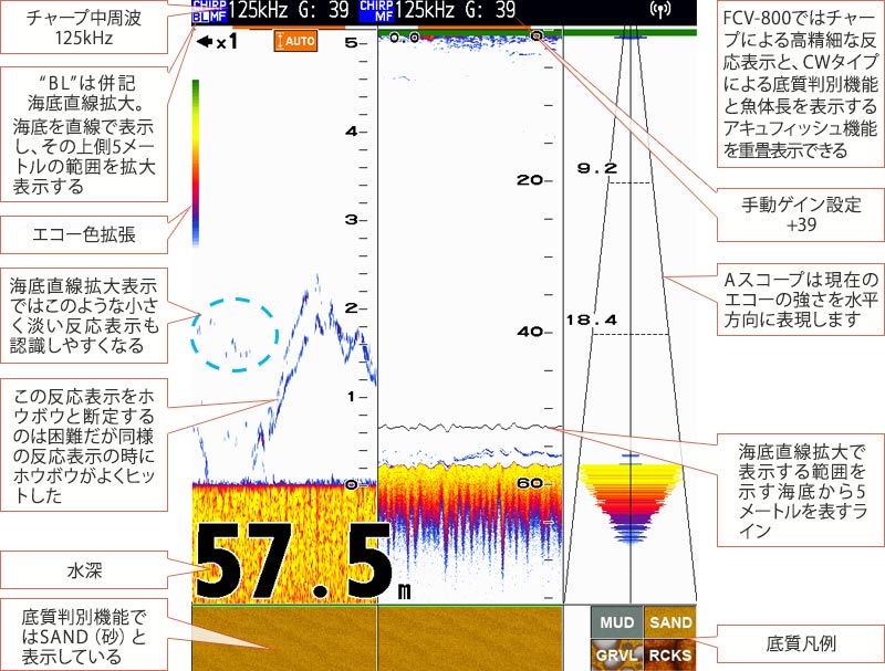 ホウボウを追う vol.2 GPS魚探映像